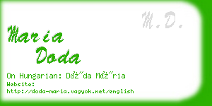 maria doda business card